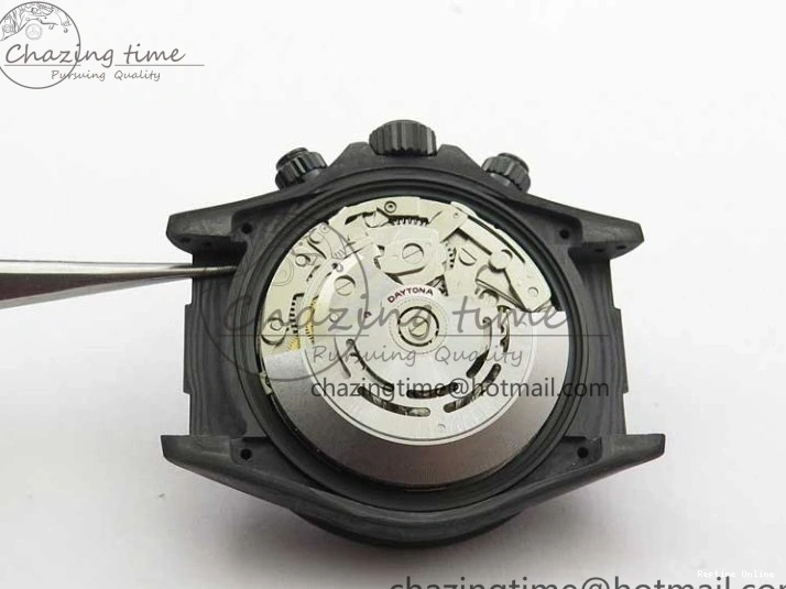 0503 AllSeason Daytona DIW Carbon OMF Best Edition Carbon Orange Dial on Orange Nylon Strap A 2845